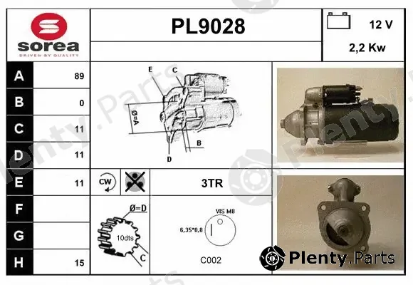 Snra PL9028 — Starter