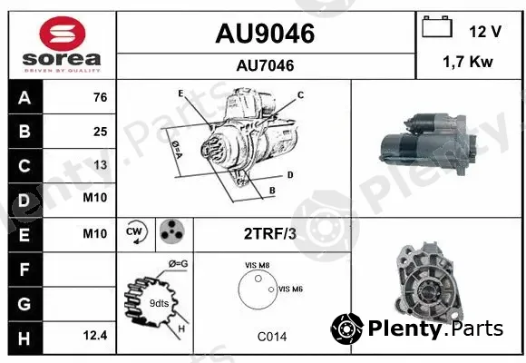 Snra AU9046 — Starter