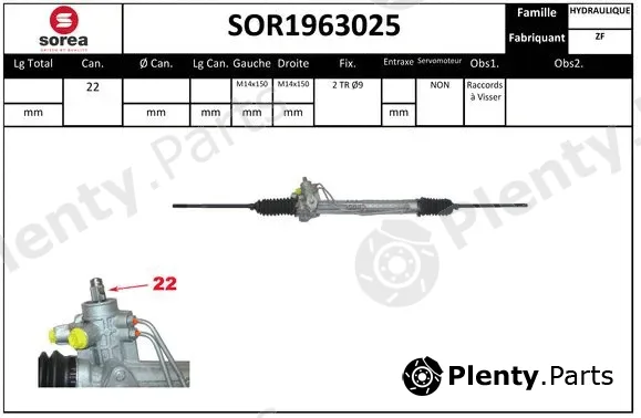Snra SOR1963025 — Steering Gear