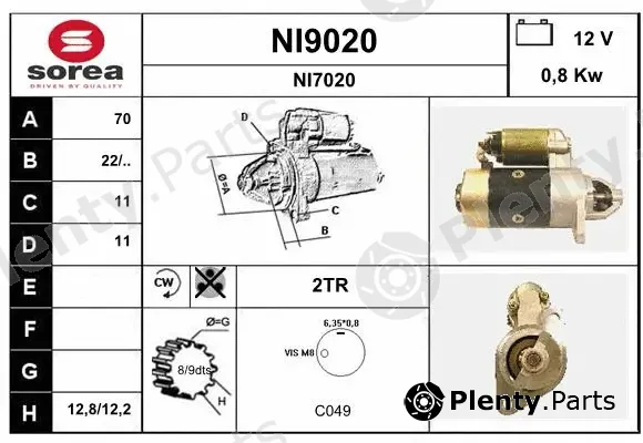Snra NI9020 — Starter