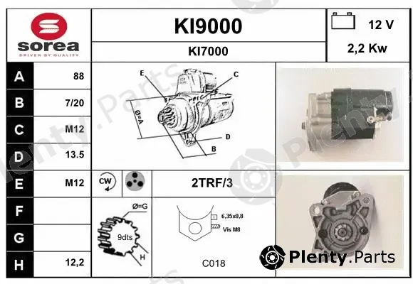 Snra KI9000 — Starter