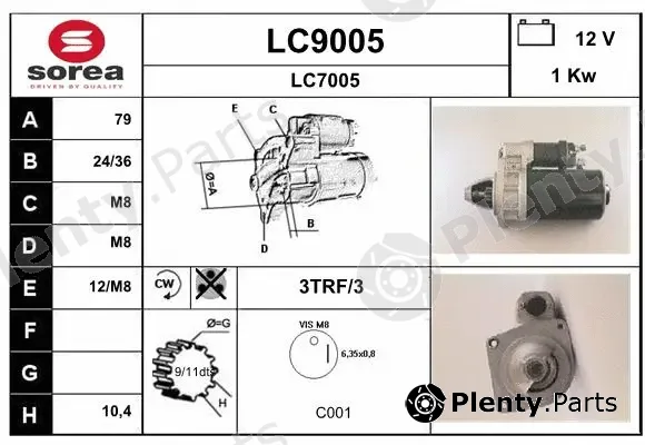 Snra LC9005 — Starter