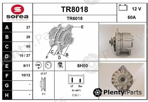 Snra TR8018 — Alternator