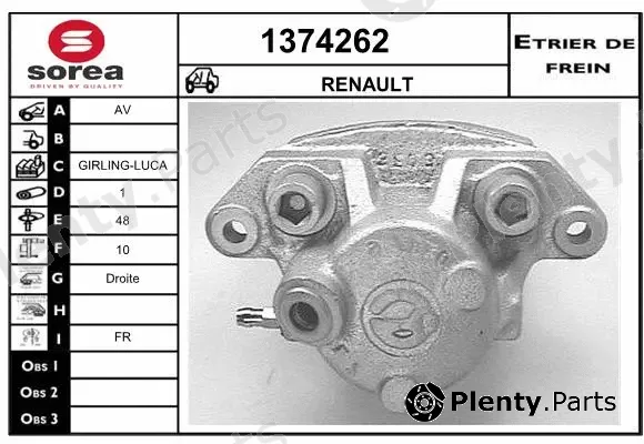 Snra 1374262 — Brake Caliper