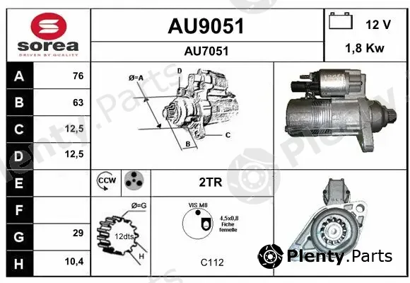 Snra AU9051 — Starter