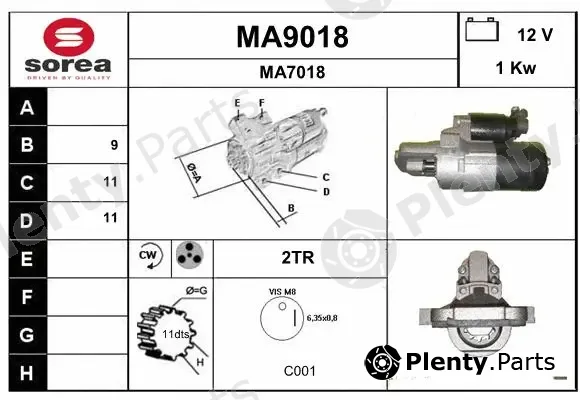 Snra MA9018 — Starter