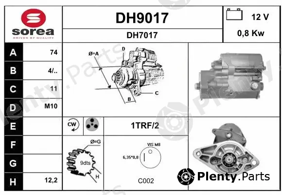 Snra DH9017 — Starter