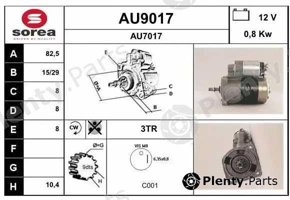Snra AU9017 — Starter