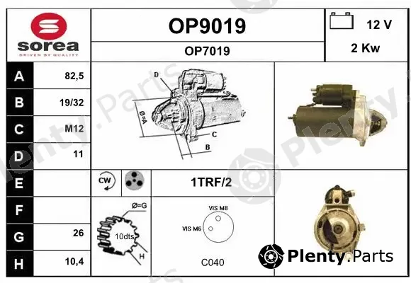 Snra OP9019 — Starter