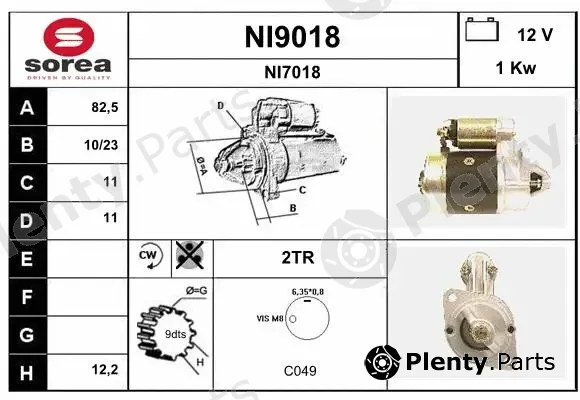 Snra NI9018 — Starter