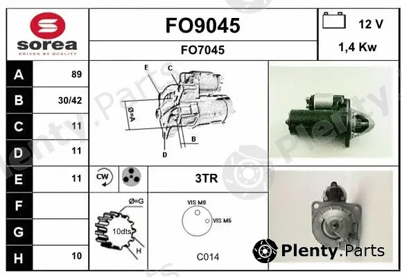 Snra FO9045 — Starter