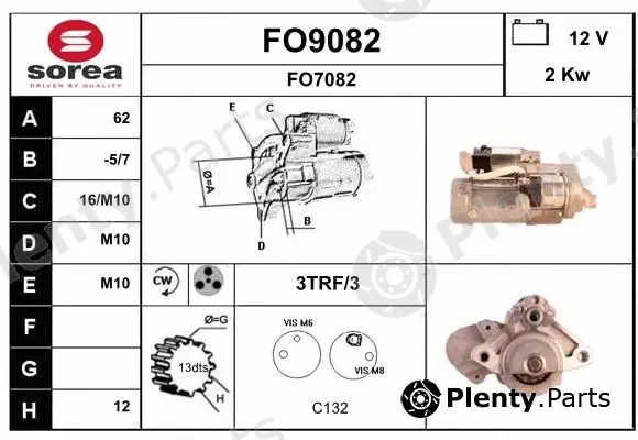 Snra FO9082 — Starter