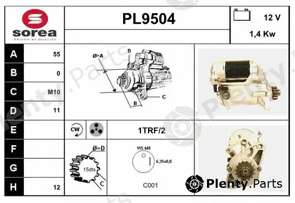 Snra PL9504 — Starter