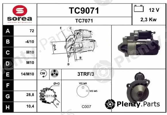 Snra TC9071 — Starter