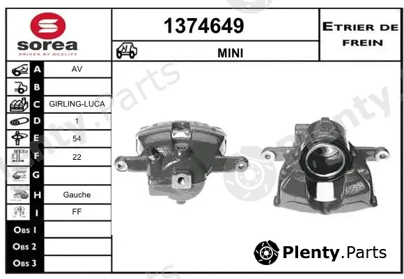 Snra 1374649 — Brake Caliper