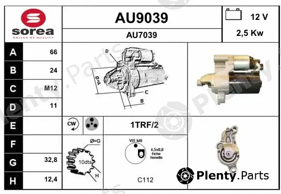 Snra AU9039 — Starter