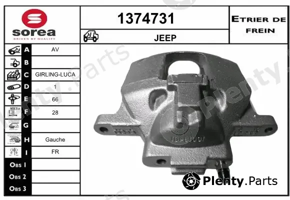 Snra 1374731 — Brake Caliper