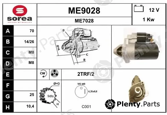 Snra ME9028 — Starter