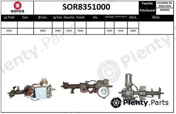 Snra SOR8351000 — Steering Column