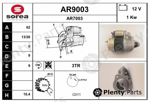 Snra AR9003 — Starter