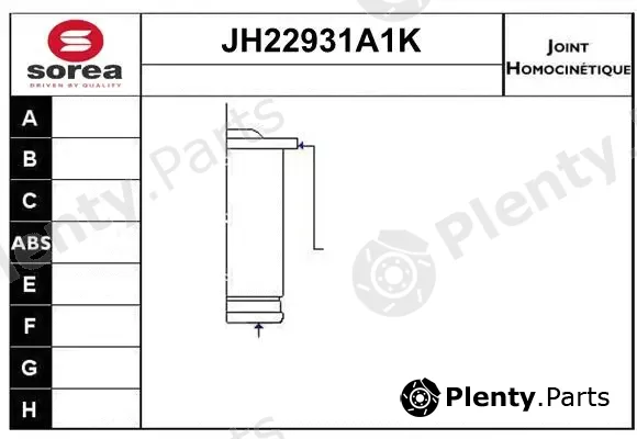 Snra JH22931A1K — Joint Kit, drive shaft