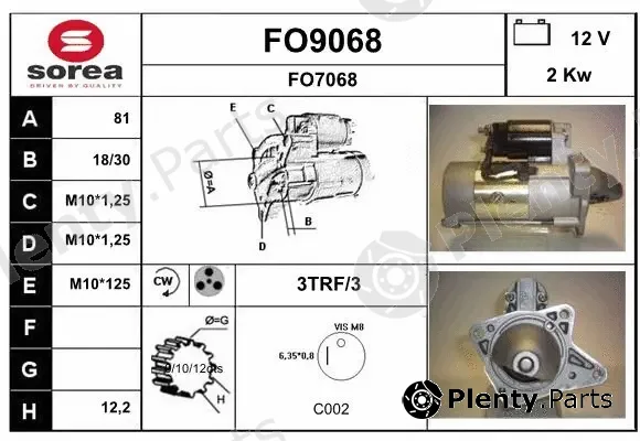 Snra FO9068 — Starter