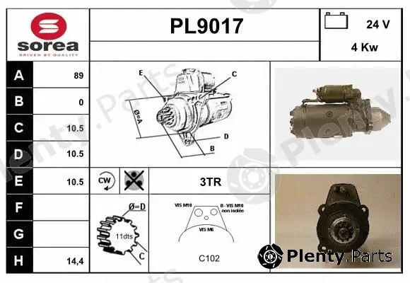 Snra PL9017 — Starter