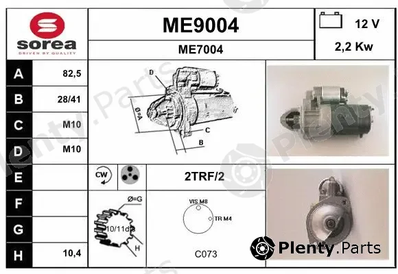 Snra ME9004 — Starter