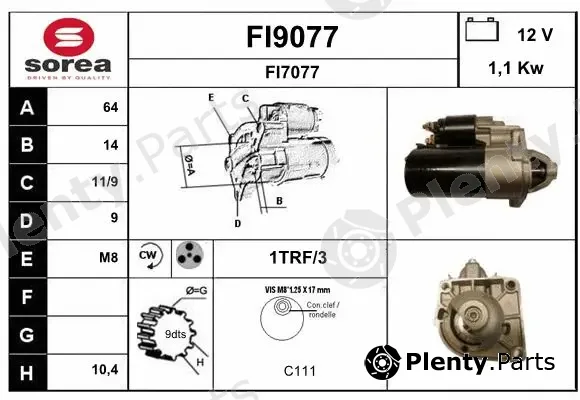 Snra FI9077 — Starter