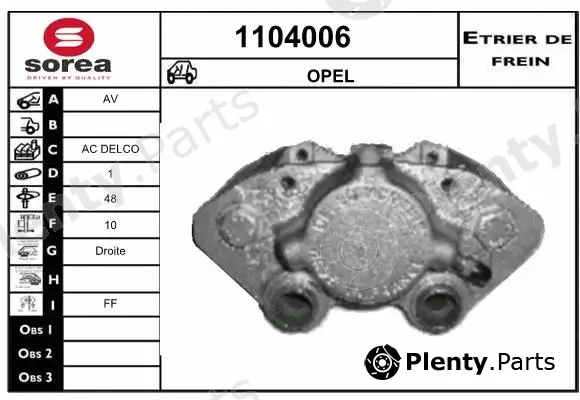 Snra 1104006 — Brake Caliper