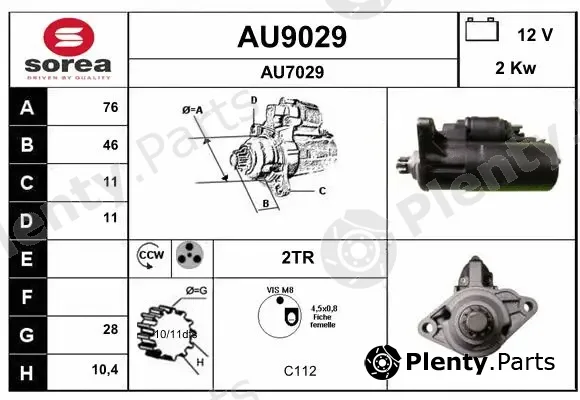 Snra AU9029 — Starter