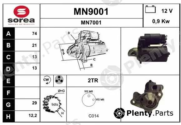 Snra MN9001 — Starter