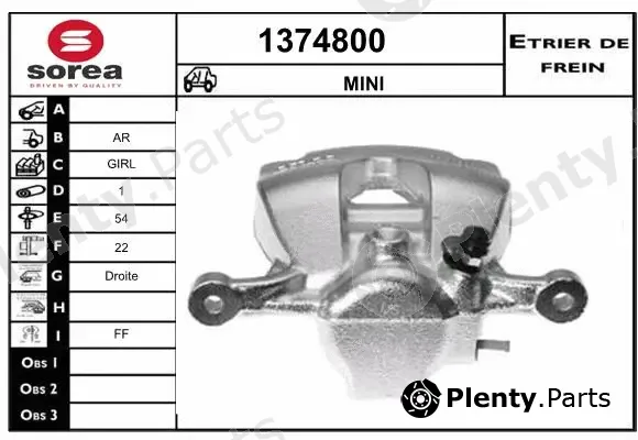 Snra 1374800 — Brake Caliper