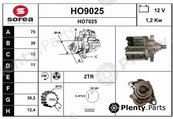 Snra HO9025 — Starter