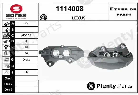 Snra 1114008 — Brake Caliper