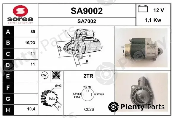 Snra SA9002 — Starter