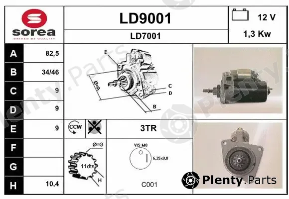 Snra LD9001 — Starter