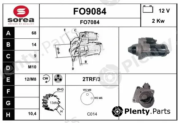 Snra FO9084 — Starter