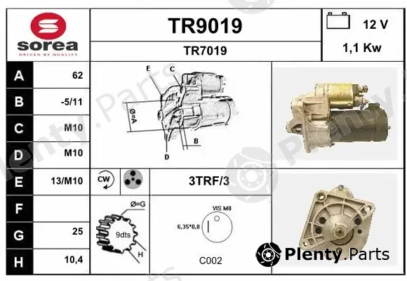 Snra TR9019 — Starter