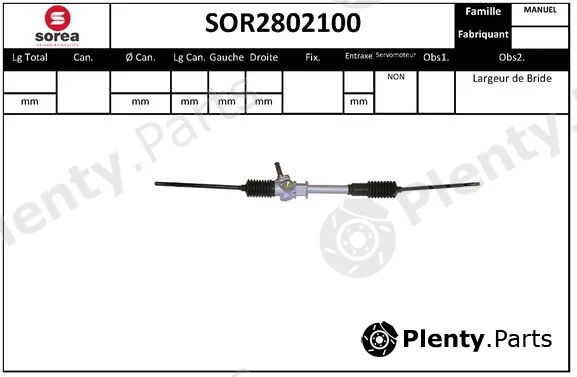 Snra SOR2802100 — Steering Gear