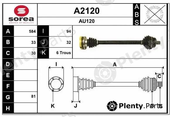 Snra A2120 — Drive Shaft