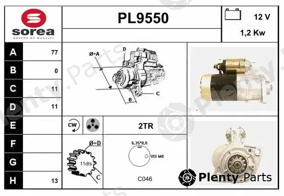 Snra PL9550 — Starter