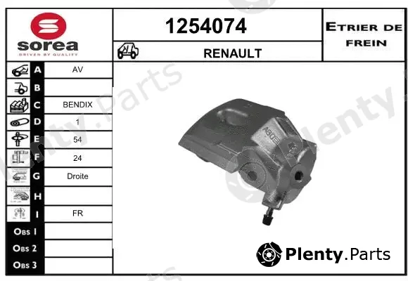 Snra 1254074 — Brake Caliper