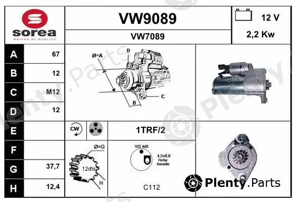 Snra VW9089 — Starter