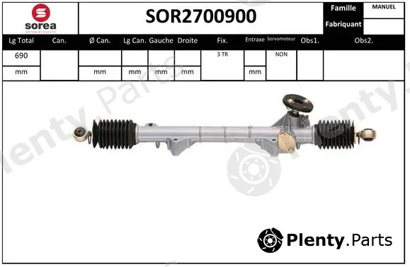 Snra SOR2700900 — Steering Gear