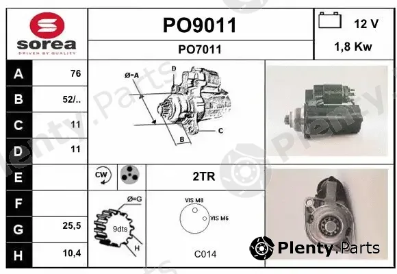 Snra PO9011 — Starter