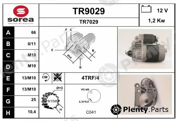 Snra TR9029 — Starter