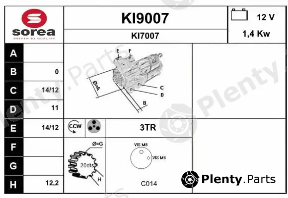 Snra KI9007 — Starter