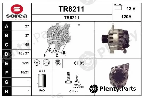 Snra TR8211 — Alternator