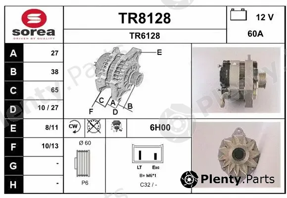 Snra TR8128 — Alternator